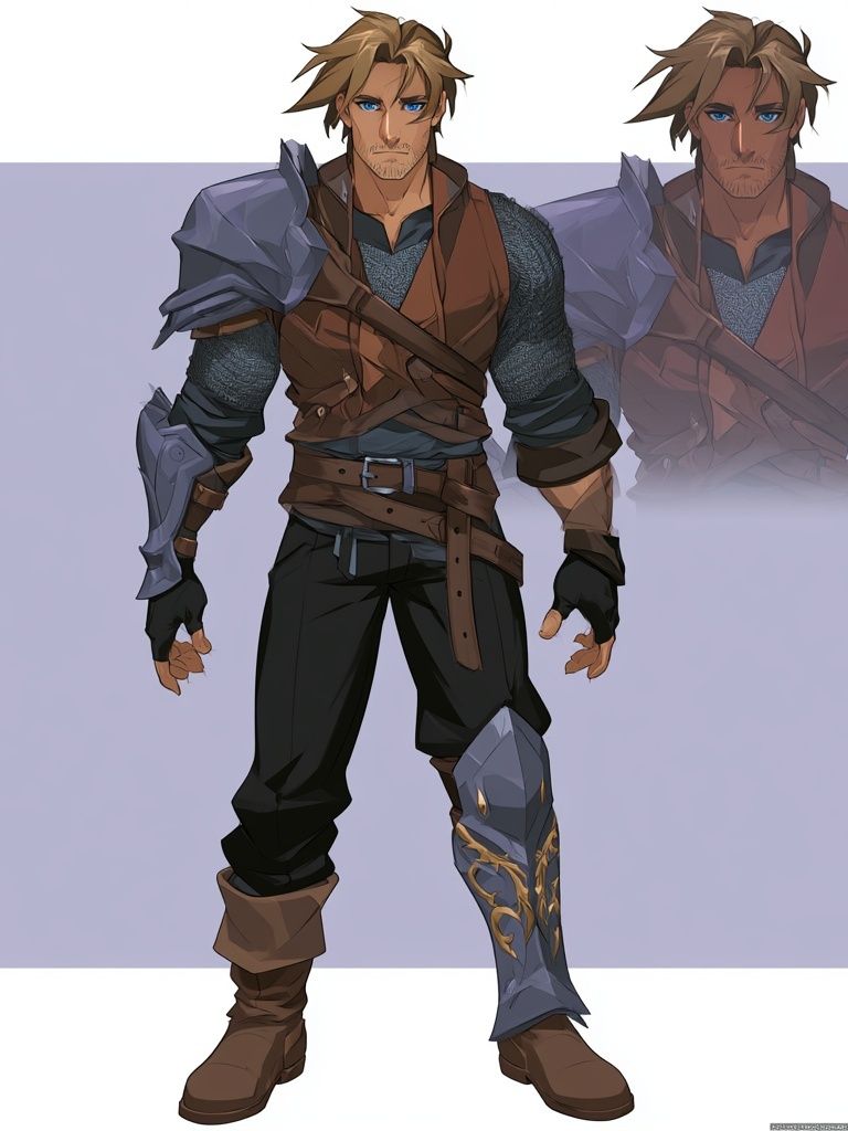 Fantasy Warrior Character Print. poster detail