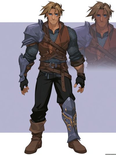 Fantasy Warrior Character Print. poster