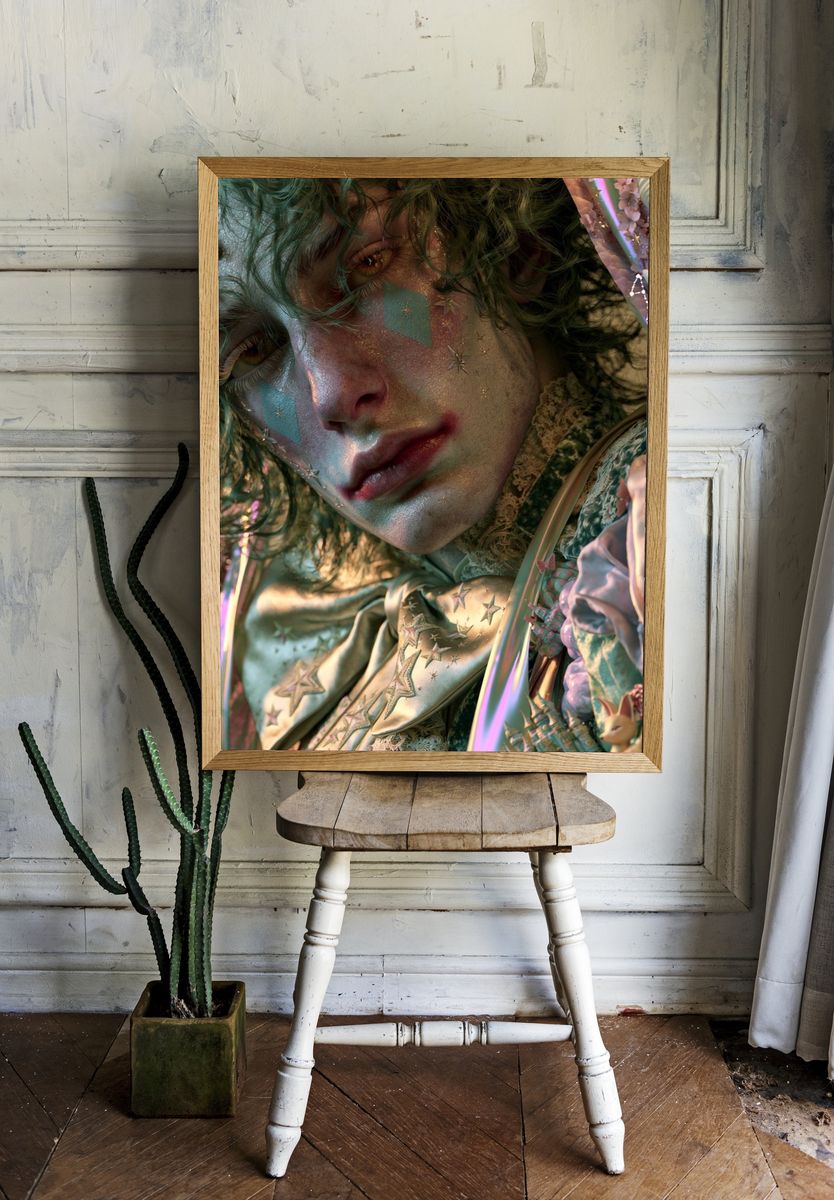 Dreamy Fantasy Portrait Print. — room view 1