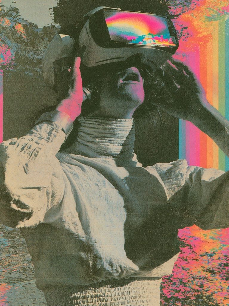 Retro VR Dreamscape Poster. poster detail