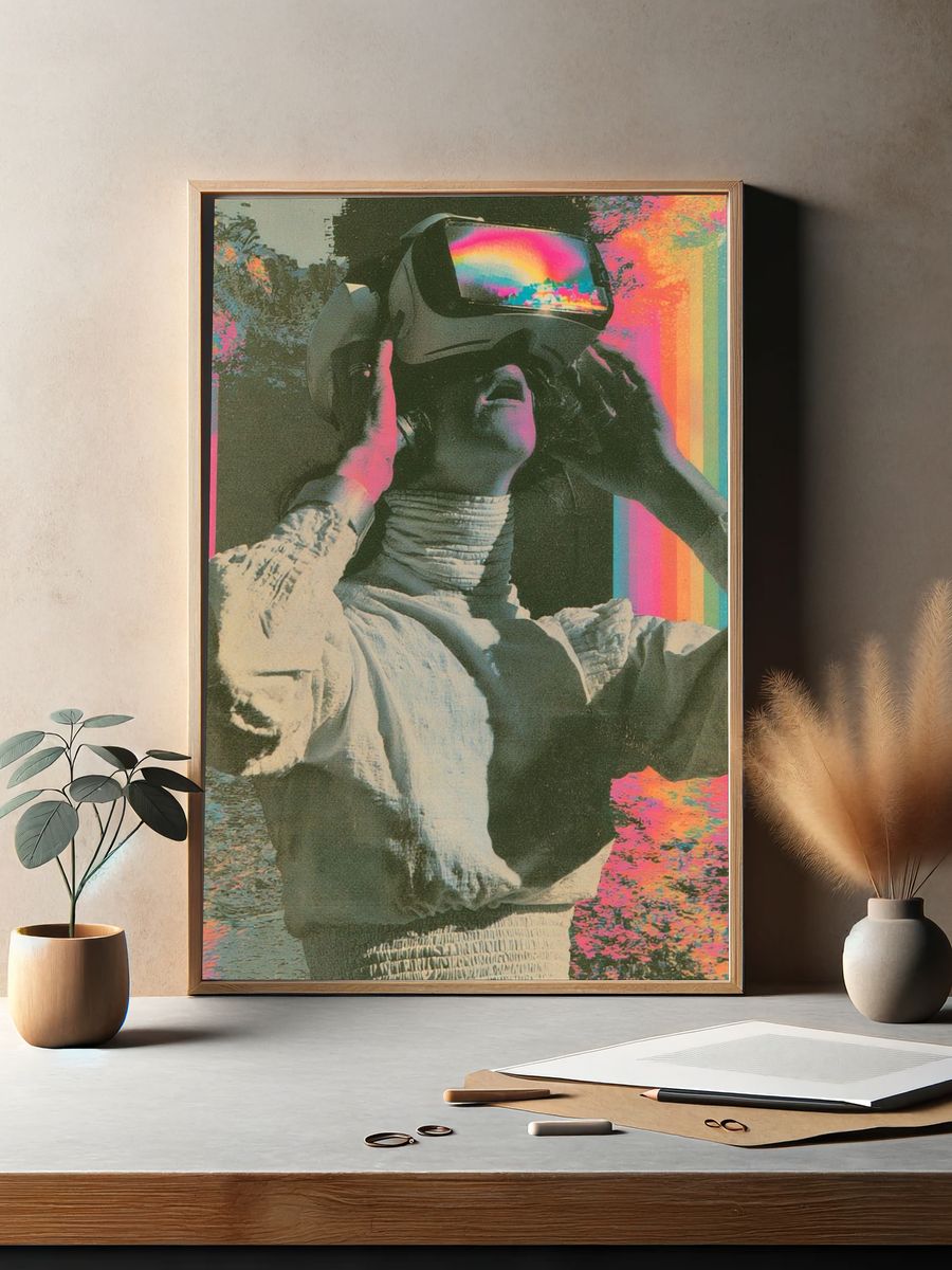 Retro VR Dreamscape Poster. — room view 2