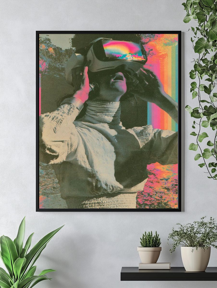 Retro VR Dreamscape Poster. — room view 4