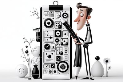 Surreal Designer Illustration Poster.