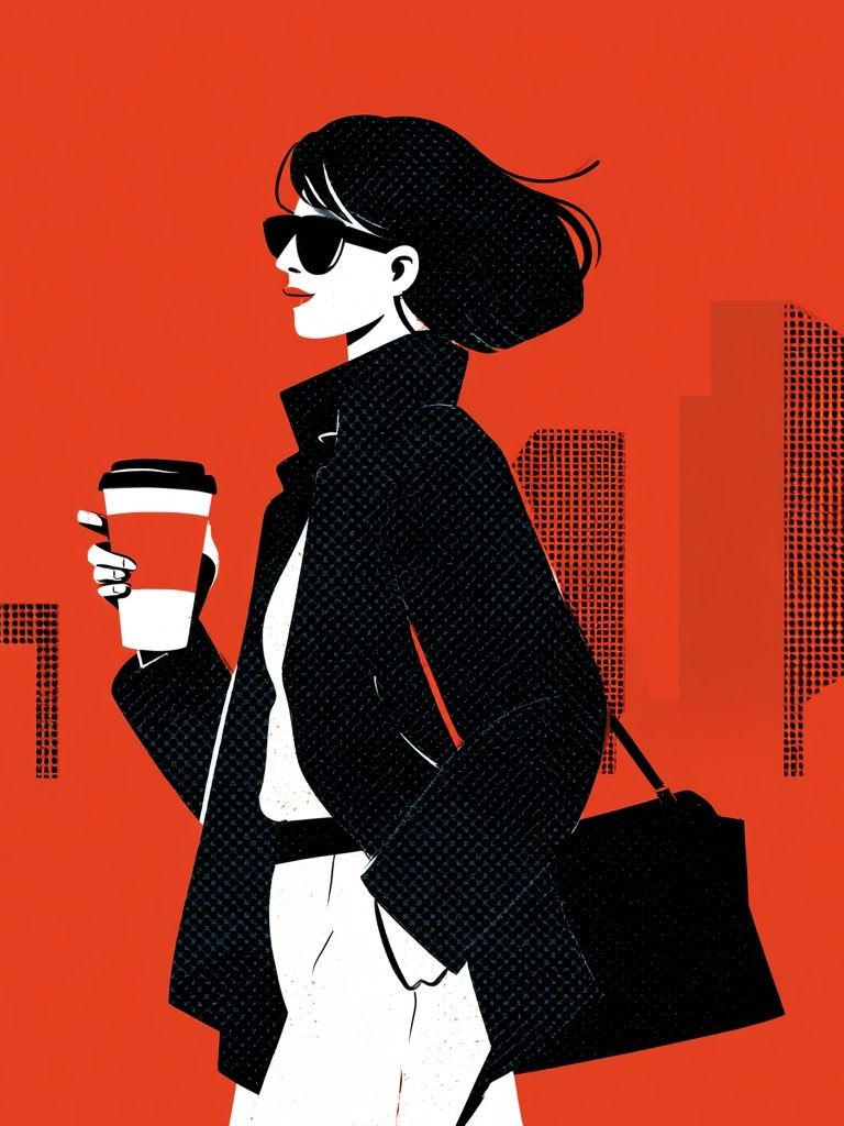 Urban Fashion Illustration Poster. poster — illustration art