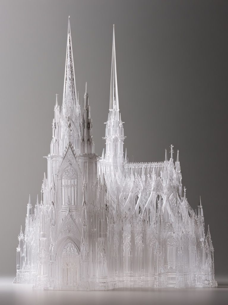 Crystal Cathedral Fantasy Print. poster — illustration art