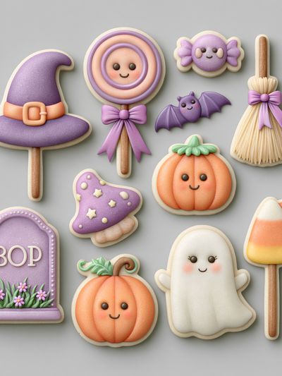 Halloween Candy Illustration Poster. poster