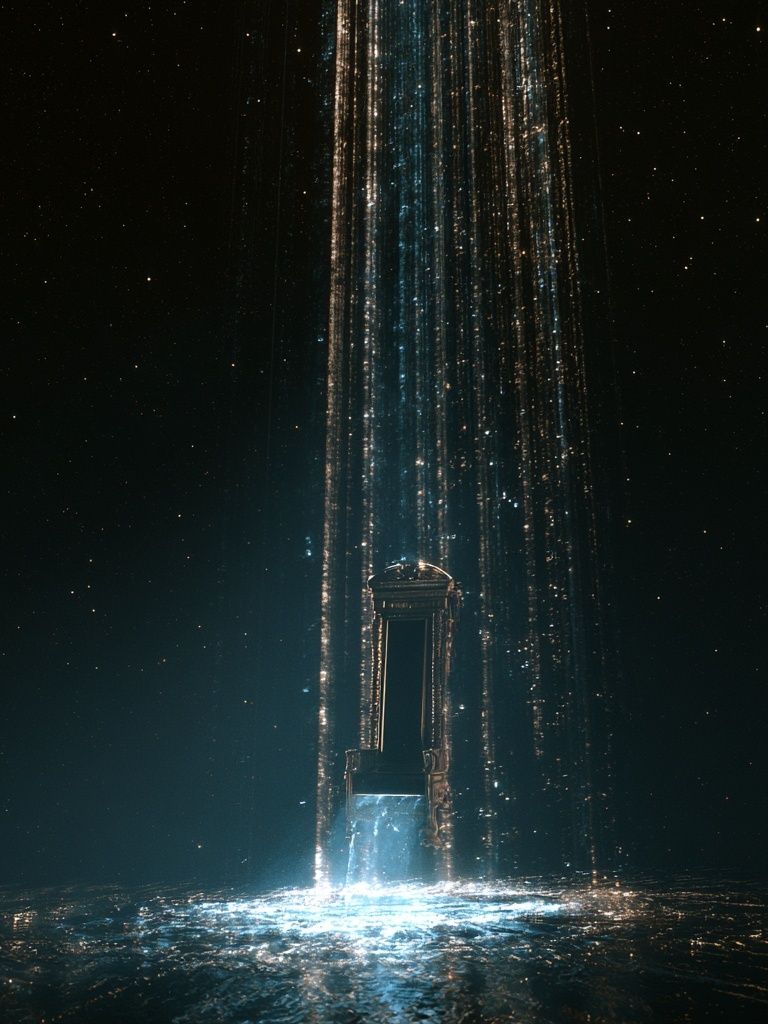 Cosmic Throne Digital Art Poster. poster detail