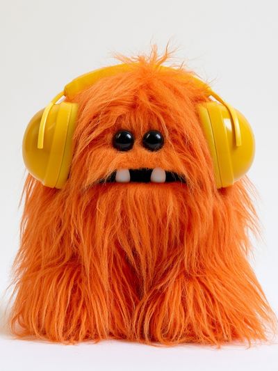 Orange Monster Portrait Print.