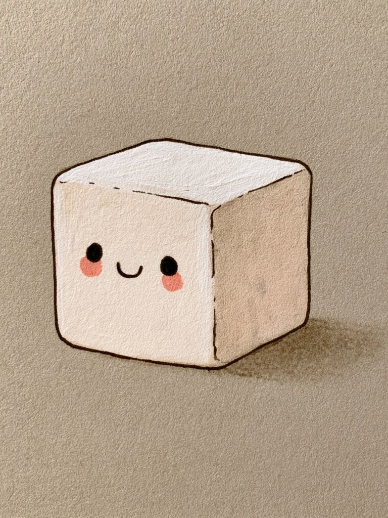Cute Marshmallow Cartoon Poster. poster detail