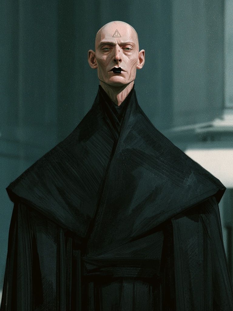 Mystic Figure — Sci-Fi Portrait Print. poster detail