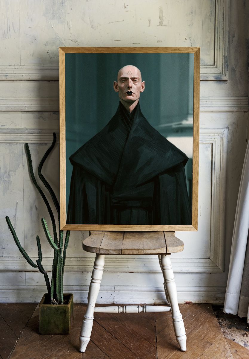 Mystic Figure — Sci-Fi Portrait Print. room preview