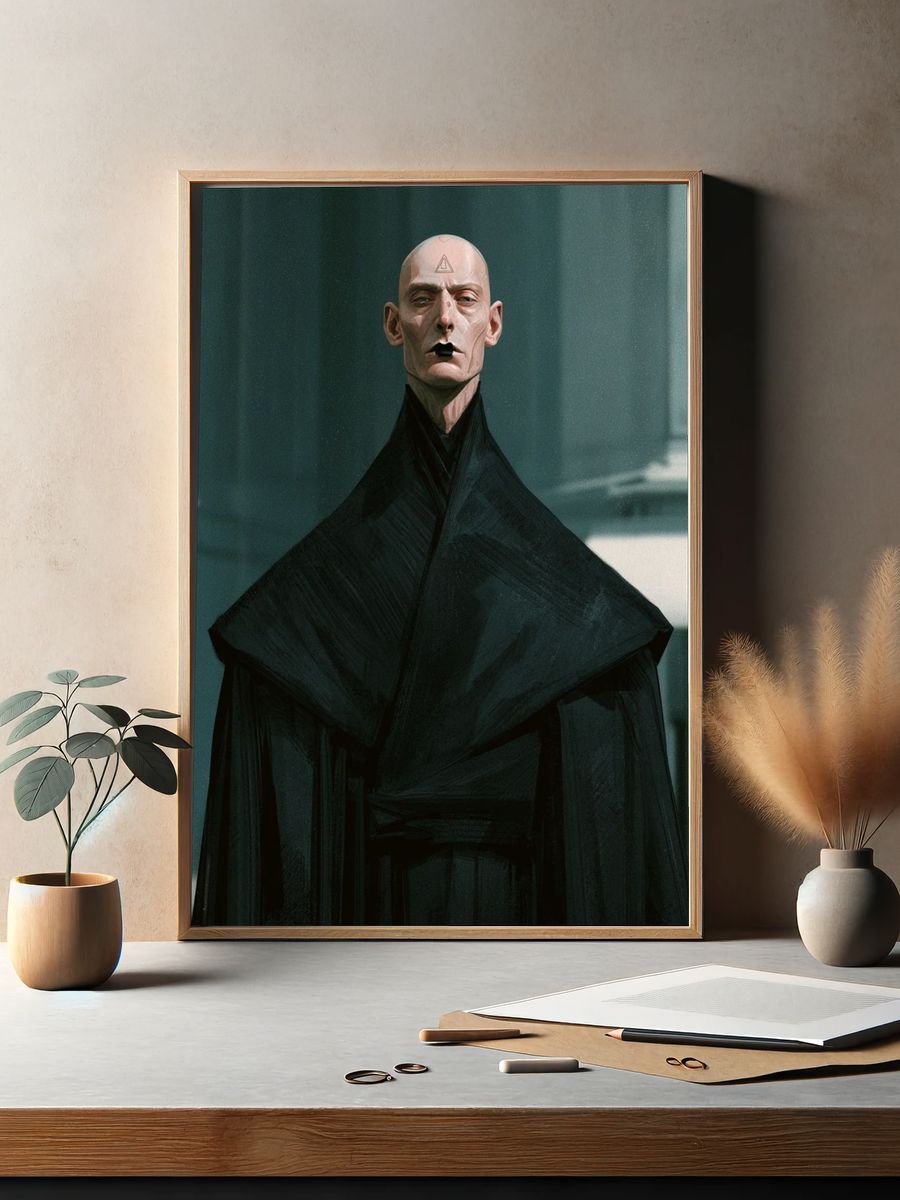 Mystic Figure — Sci-Fi Portrait Print. — room view 2