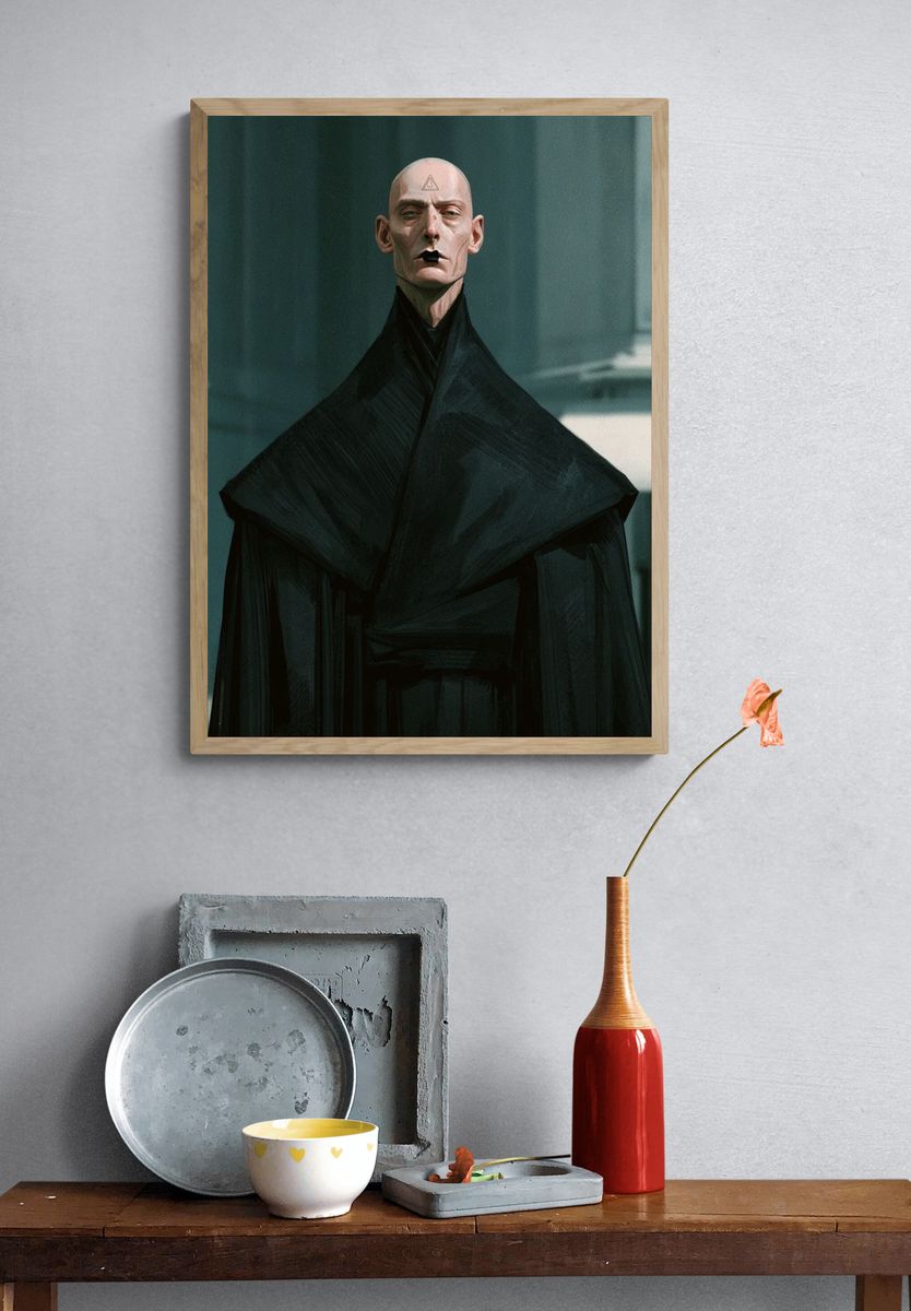 Mystic Figure — Sci-Fi Portrait Print. — room view 3