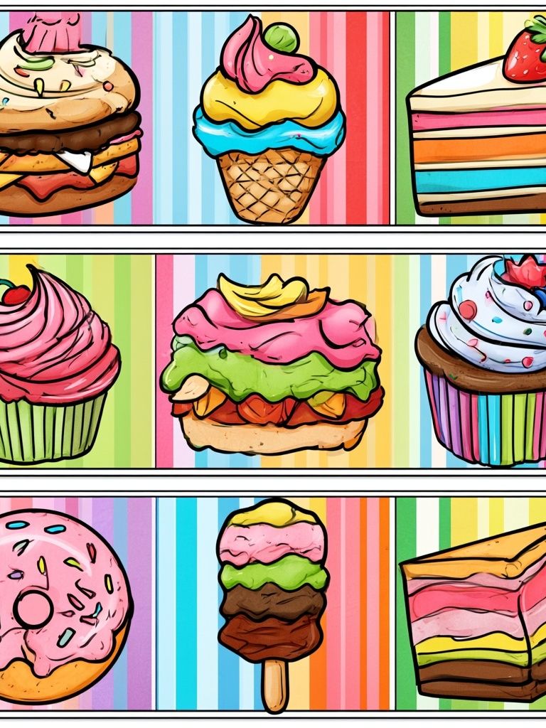 Sweet Treats Illustration Poster. poster — illustration art