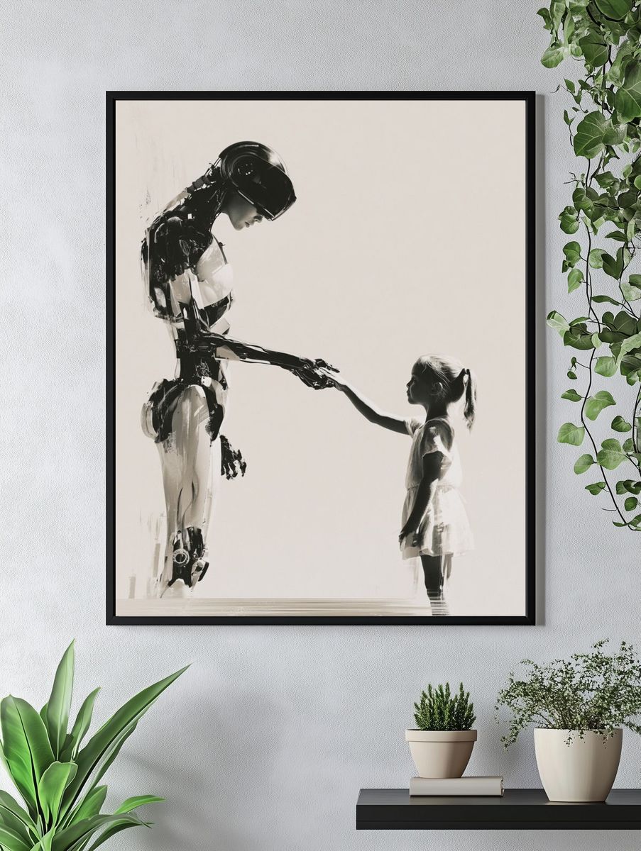 Human and Robot Connection Print. — room view 4