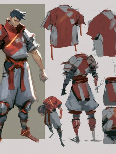 Fantasy Warrior Character Study Poster.