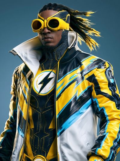Superhero Portrait Photography Poster. poster print
