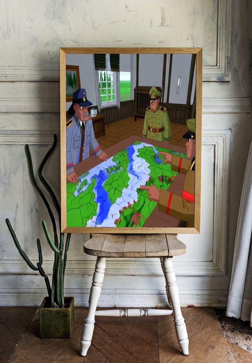 Ornate Baroque Frame Print. — room view 1