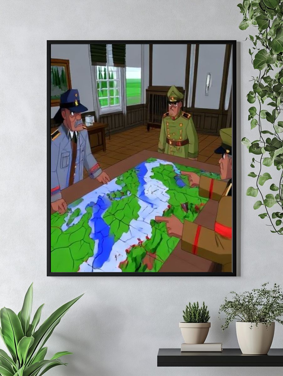 Ornate Baroque Frame Print. — room view 4