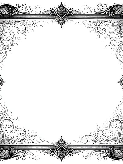 Ornate Baroque Frame Print.