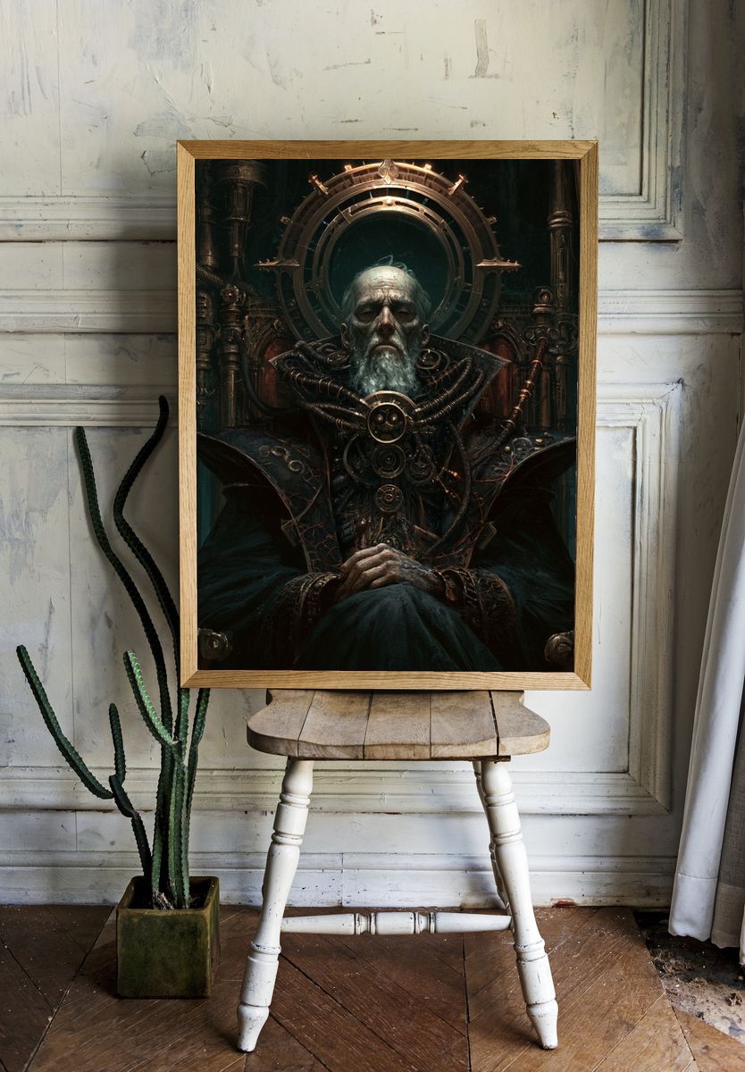Steampunk Oracle Portrait Poster. room preview
