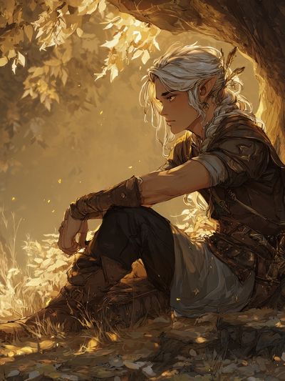 Elven Forest Portrait Print. poster print