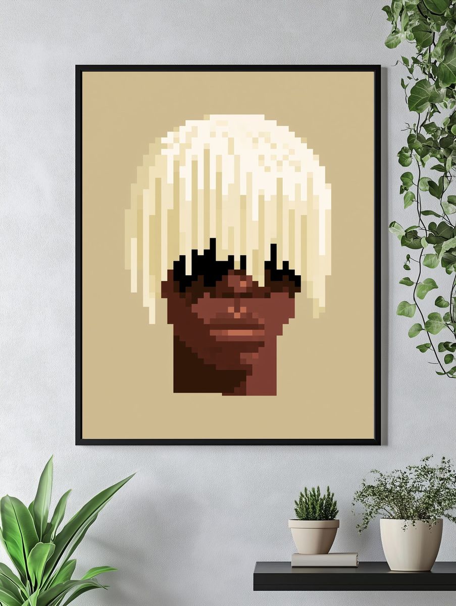 Pixel Portrait Poster. — room view 4