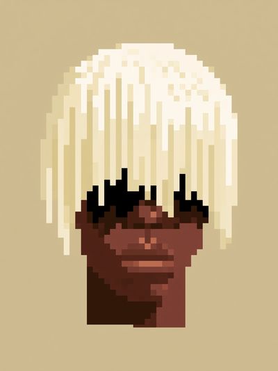 Pixel Portrait Poster.
