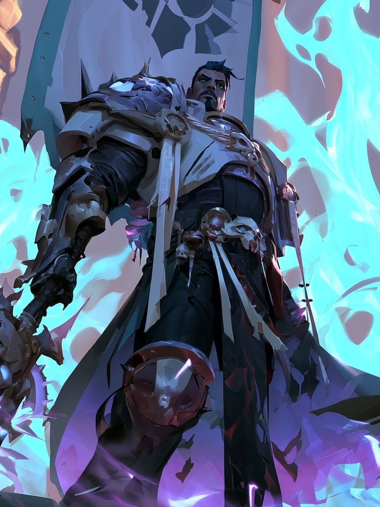 Fantasy Warrior Digital Art Poster. poster detail