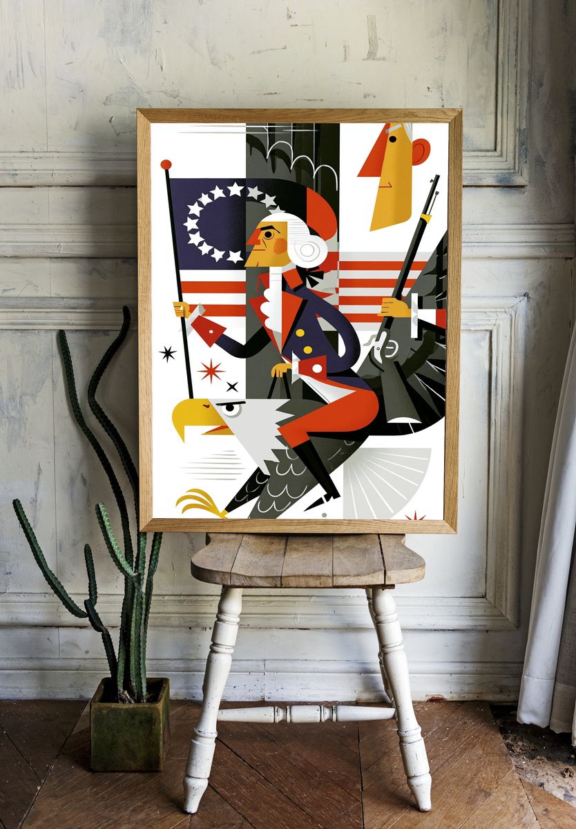 Number 5 Construction Poster. room preview
