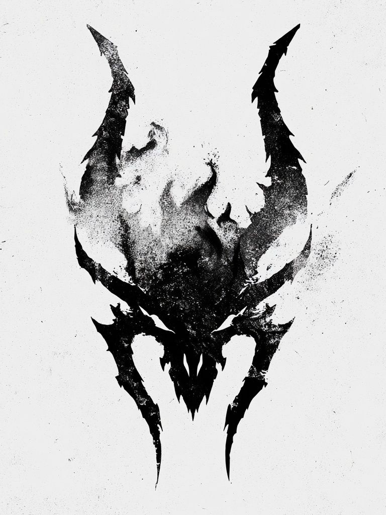 Dark Skull Ink Poster. poster detail