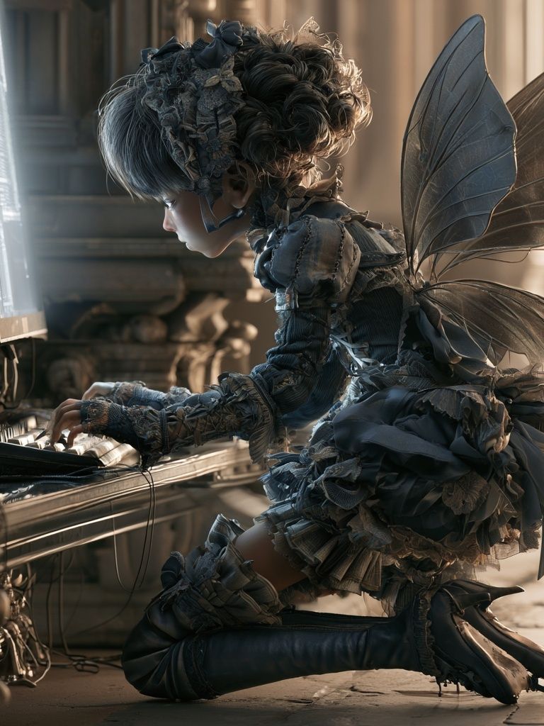 Fairy Girl Fantasy Illustration Poster. poster detail