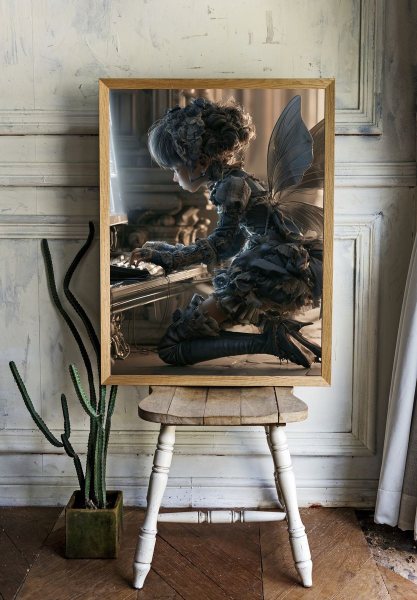 Fairy Girl Fantasy Illustration Poster. room preview