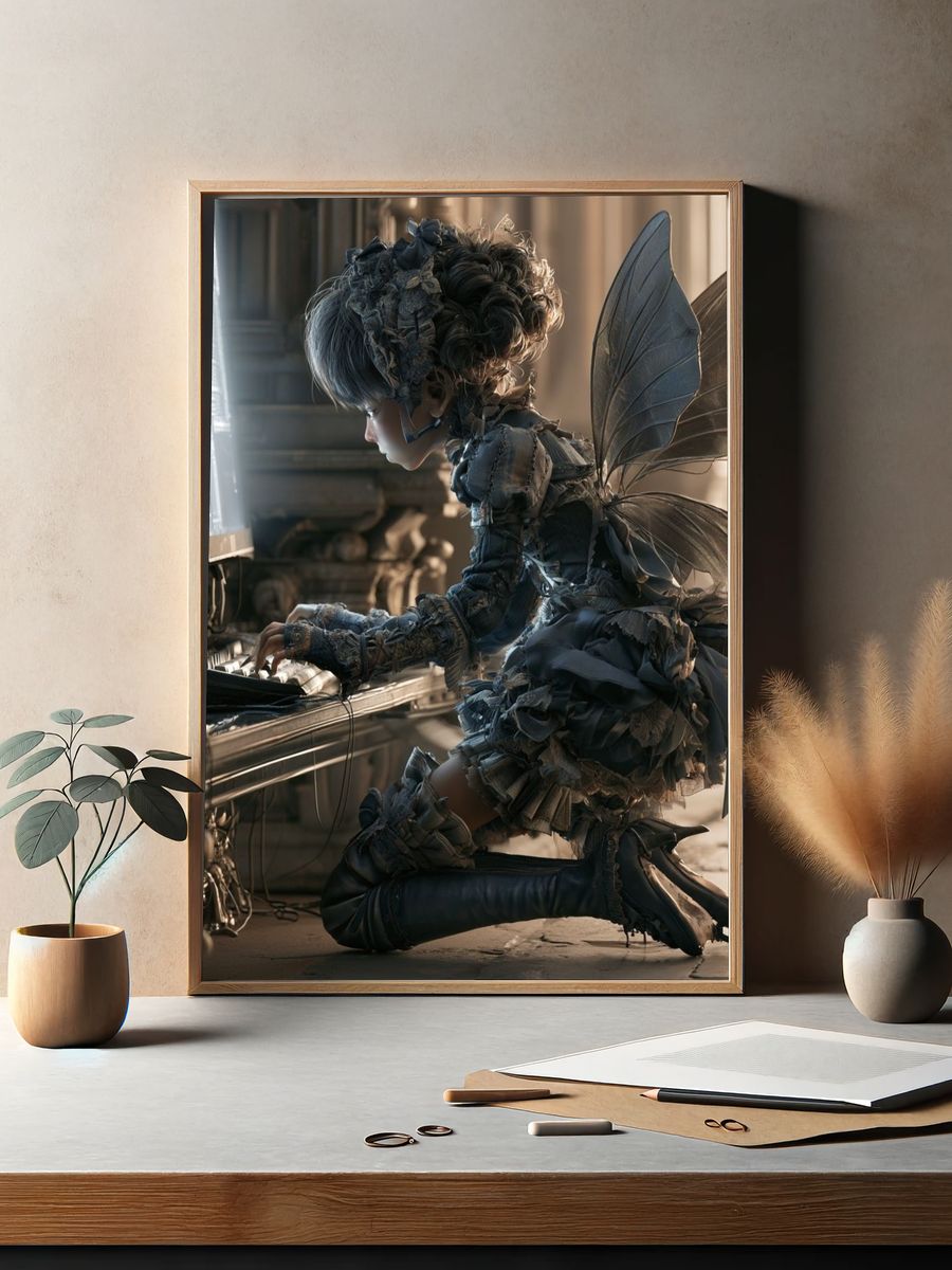 Fairy Girl Fantasy Illustration Poster. — room view 2