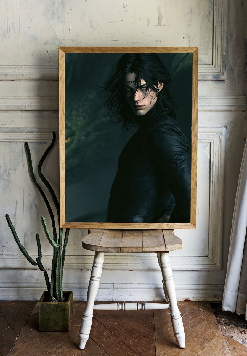 Dark Fantasy Portrait Poster. — room view 1