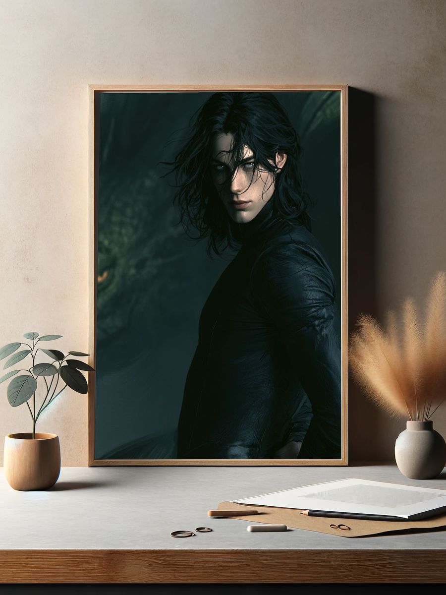 Dark Fantasy Portrait Poster. — room view 2