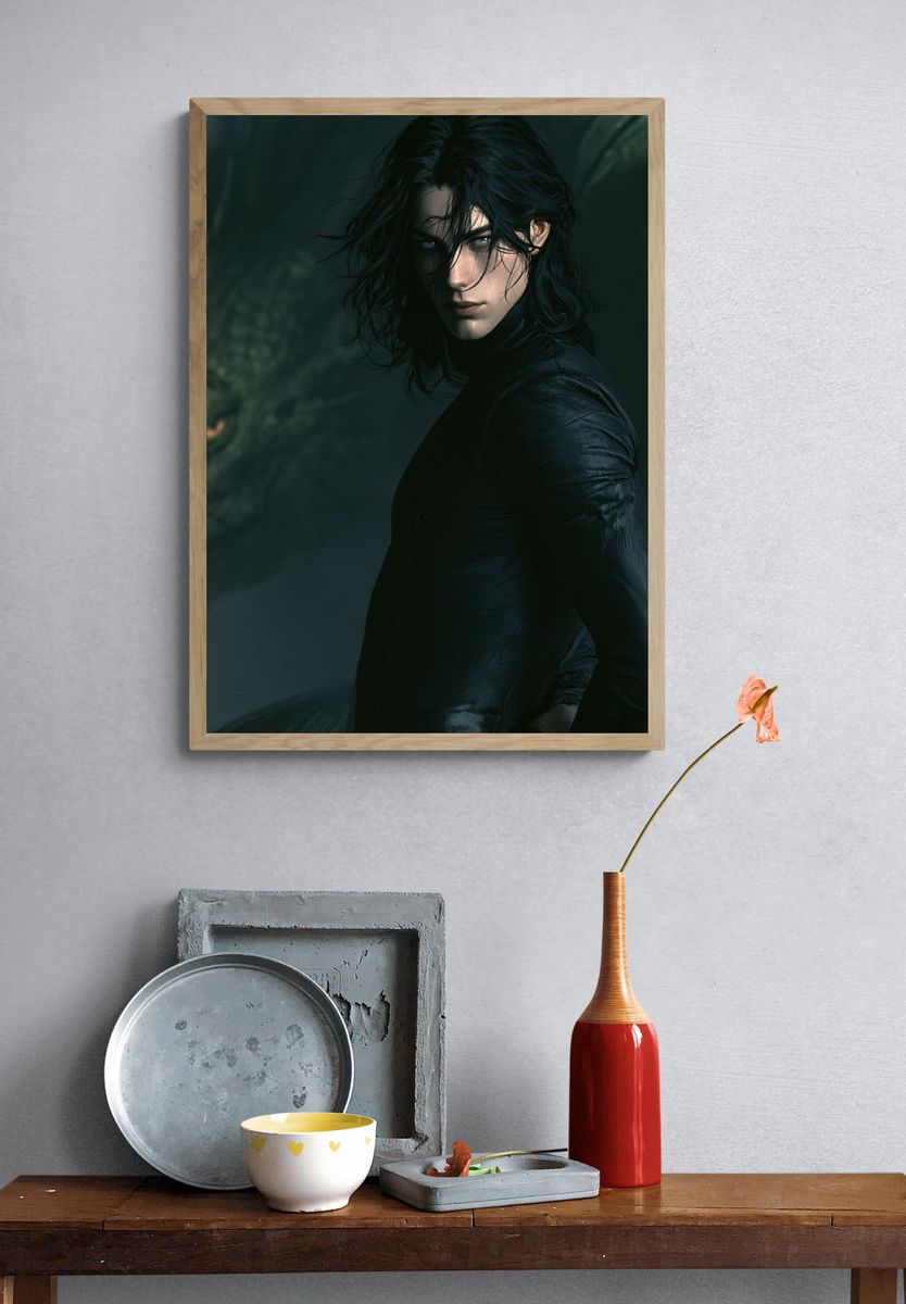 Dark Fantasy Portrait Poster. — room view 3