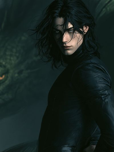 Dark Fantasy Portrait Poster. poster