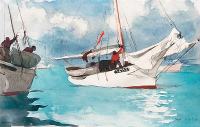 Fishing Boats, Key West (1903). poster print