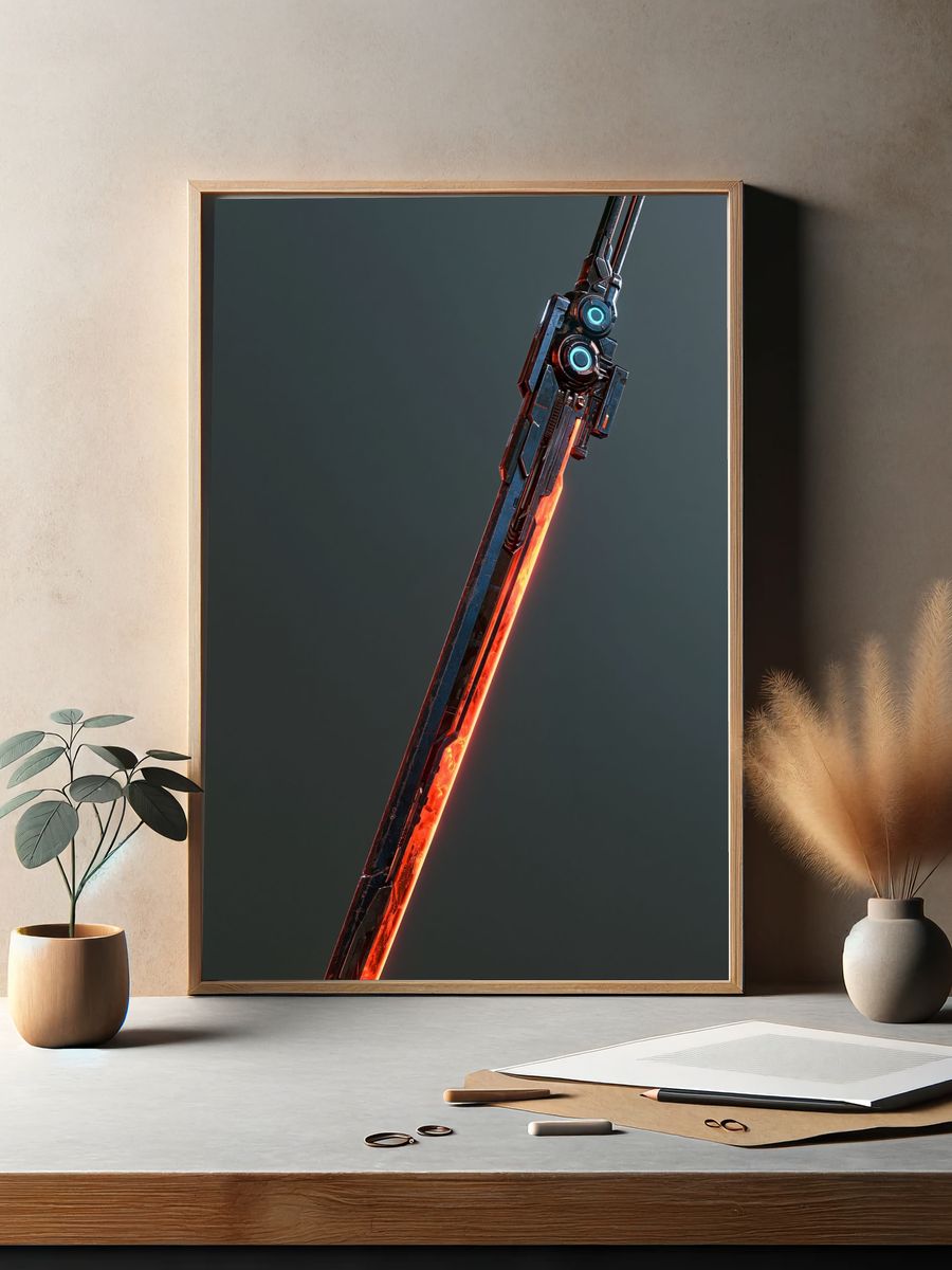 Futuristic Energy Blade Poster. — room view 2