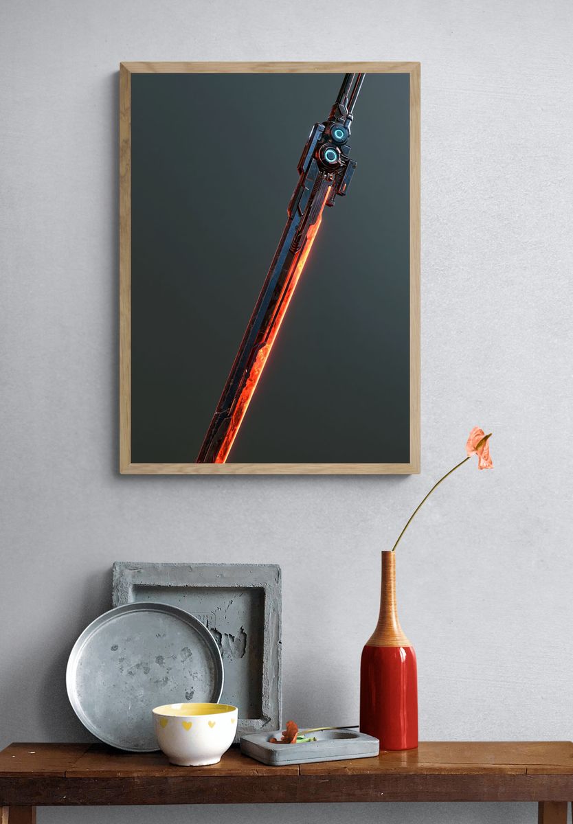 Futuristic Energy Blade Poster. — room view 3