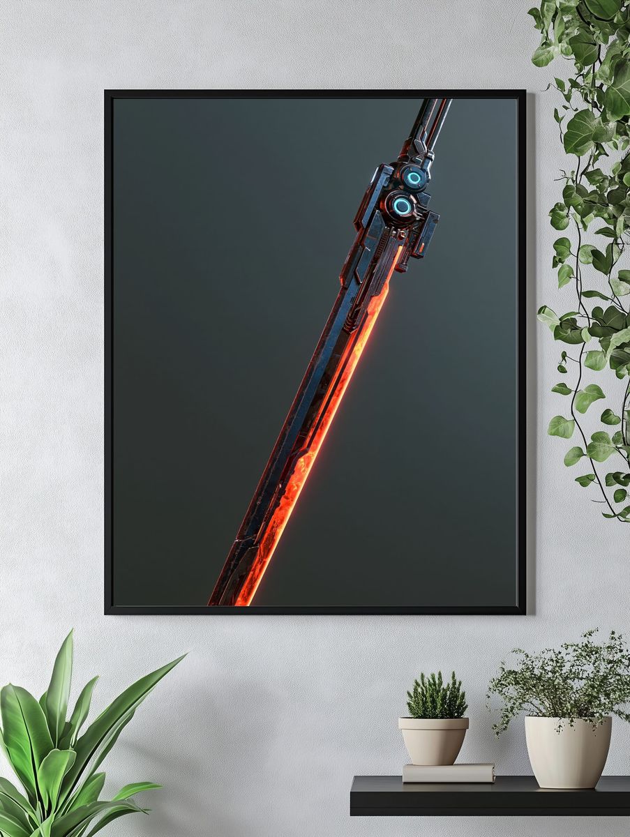 Futuristic Energy Blade Poster. — room view 4