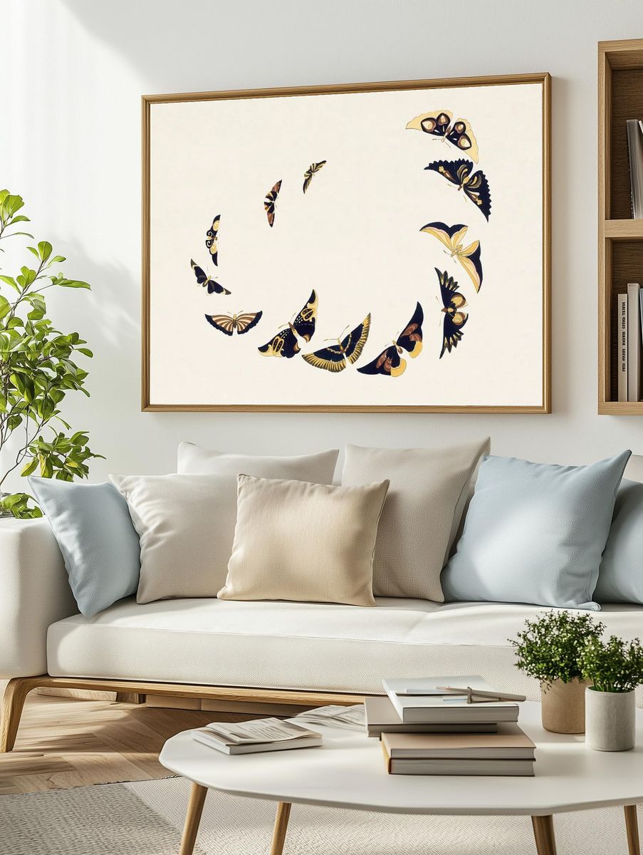Amber Bear Bottle Illustration Poster. — room view 2