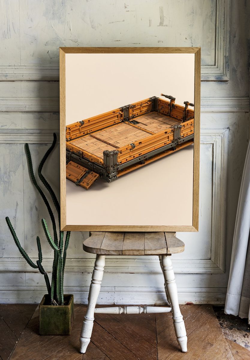 Industrial Cargo Platform Illustration Poster. room preview