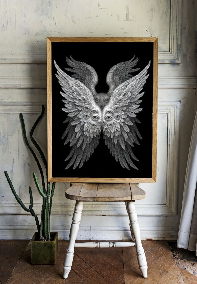 Crystal Horizon Surrealism Poster. room preview