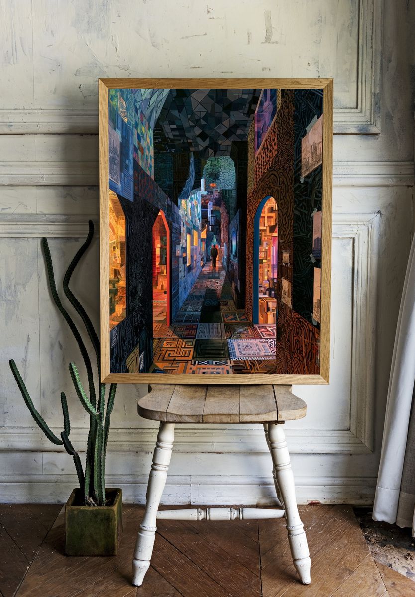 Surreal Gallery Corridor Print. room preview