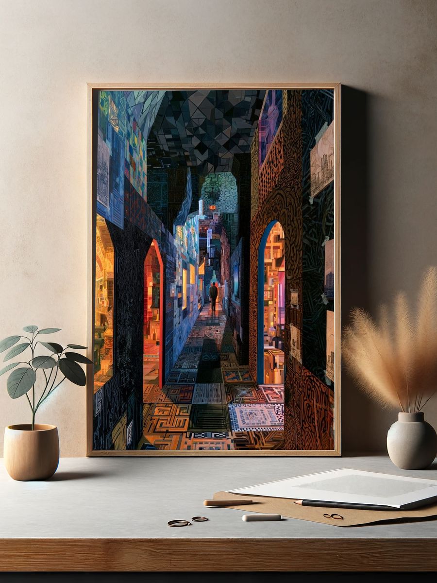 Surreal Gallery Corridor Print. — room view 2