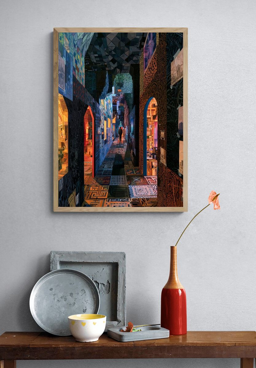 Surreal Gallery Corridor Print. — room view 3