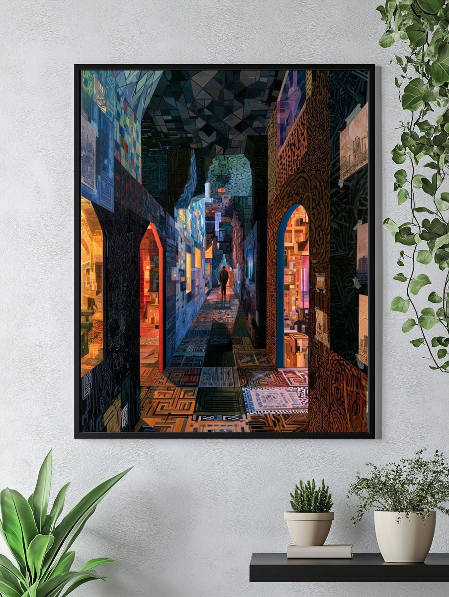 Surreal Gallery Corridor Print. — room view 4