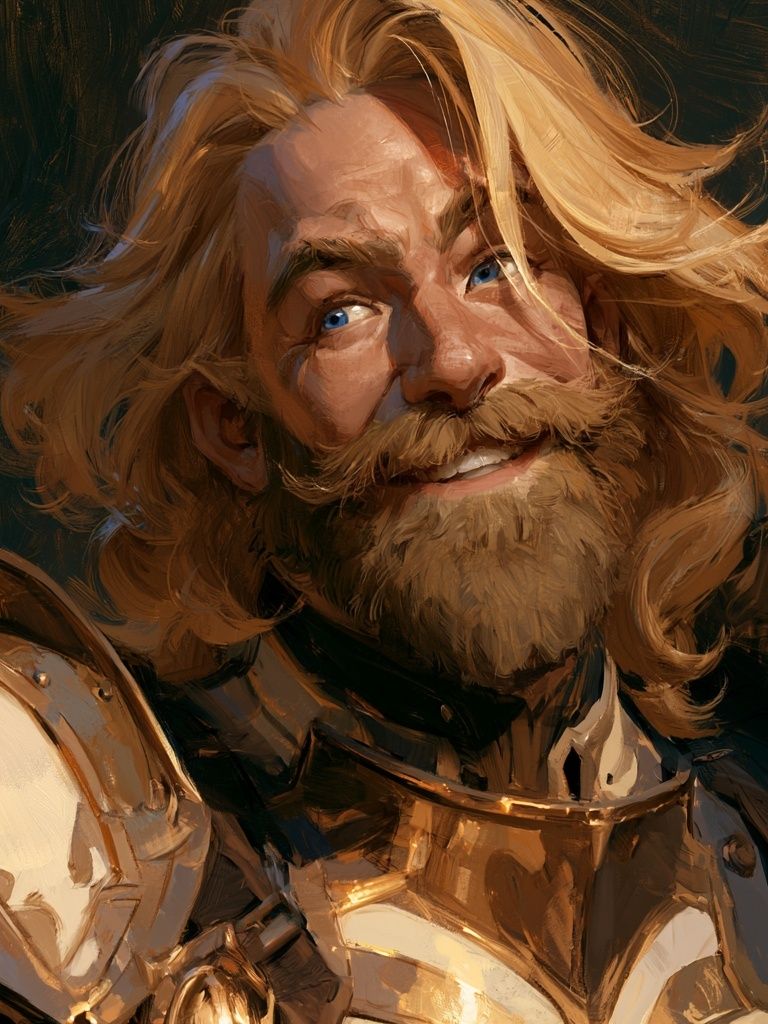 Elven Forest Guardian Illustration Poster. poster detail